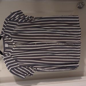 Striped gray blouse
